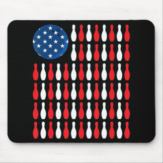 Amerikaanse vlag - Patriottische Bowler & Bowling Muismat