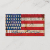 Amerikaanse vlag Patriottische constructie Visitekaartje (Voorkant)