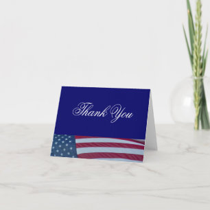 Amerikaanse Vlag Patriottische Dankkaartjes Bedankkaart