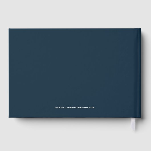 Amerikaanse vlag Patriottische foto begrafenis Mem Gastenboek (Achterkant)