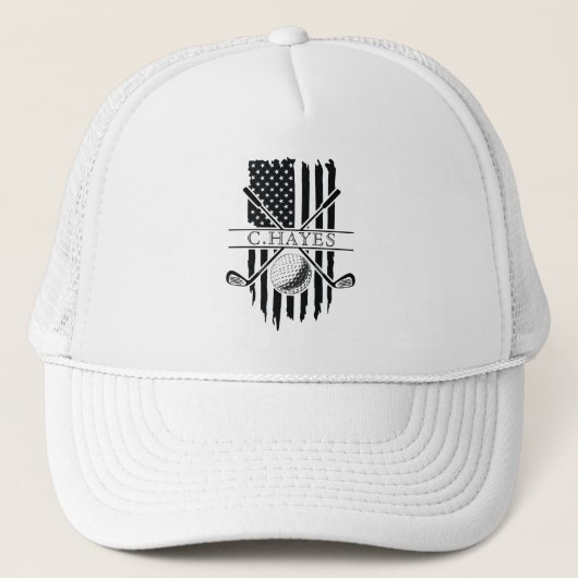 Amerikaanse vlag Patriottische Golf Trucker Pet (Voorkant)