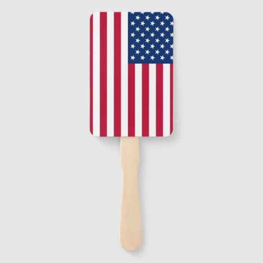 Amerikaanse vlag Patriottische Hand Fans Handwaaier (Achterkant)