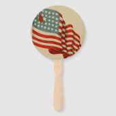 Amerikaanse vlag Patriottische Hand Fans Handwaaier (Achterkant)