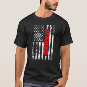 Amerikaanse vlag Patriottische kledingduif Shoo T-shirt