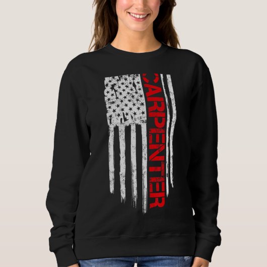 Amerikaanse vlag - Patriottische kraan Trui (Voorkant)
