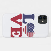 Amerikaanse vlag Patriottische Liefde Case-Mate iPhone Case (Achterkant (horizontaal))