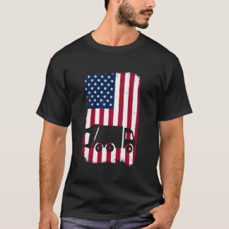 Amerikaanse Vlag Patriottische Mannen Vrouwen Jong T-shirt