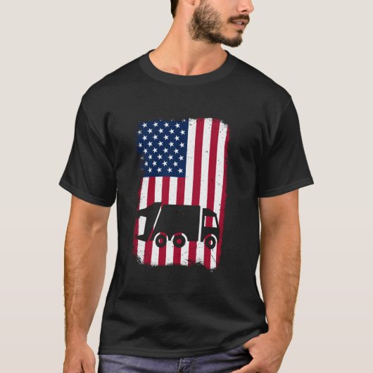 Amerikaanse Vlag Patriottische Mannen Vrouwen Jong T-shirt (Voorkant)
