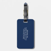 Amerikaanse vlag Patriottische naam Reisbagage Bagagelabel (Achterkant verticaal)