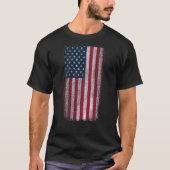 Amerikaanse vlag Patriottische noodlijdende Amerik T-shirt (Voorkant)
