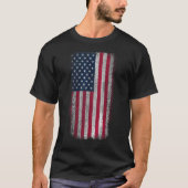 Amerikaanse vlag Patriottische noodlijdende Amerik T-shirt (Voorkant)