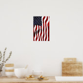 Amerikaanse Vlag Patriottische Onafhankelijkheidsd Poster (Keuken)