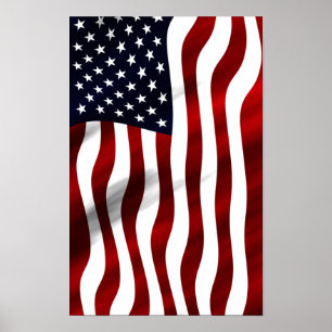 Amerikaanse Vlag Patriottische Onafhankelijkheidsd Poster