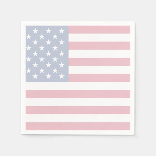 Amerikaanse vlag Patriottische papieren cocktail s Servetten (Voorkant)