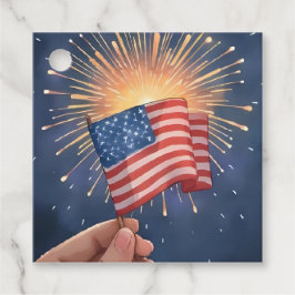 Amerikaanse Vlag Patriottische Partij Bedankjes Labels