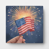 Amerikaanse Vlag Patriottische Partij Fotoplaat (Voorkant)