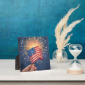 Amerikaanse Vlag Patriottische Partij Fotoplaat (Insitu)