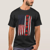 Amerikaanse vlag Patriottische Peepaw Mannen T-shirt (Voorkant)