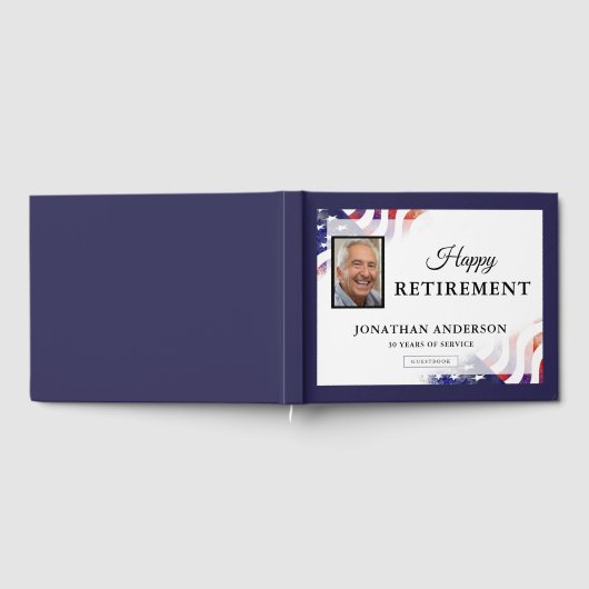 Amerikaanse vlag Patriottische Pensioenpartij Gastenboek (Volledig)