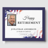 Amerikaanse vlag Patriottische Pensioenpartij Gastenboek (Voorkant)