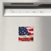 Amerikaanse vlag Patriottische Quote Magneet (Insitu (Vaatwasser))