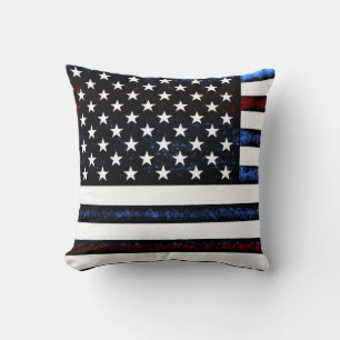Amerikaanse vlag Patriottische Rood Wit Blauw Kuss Kussen