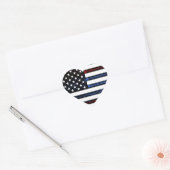 Amerikaanse vlag Patriottische Rood Wit Blauw Stic Hart Sticker (Envelop)