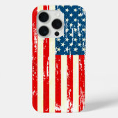 Amerikaanse vlag Patriottische Rood Wit Blauw Verd Case-Mate iPhone Case (Achterkant)