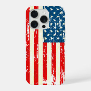 Amerikaanse vlag Patriottische Rood Wit Blauw Verd iPhone 15 Pro Case
