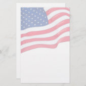 Amerikaanse vlag Patriottische schrijfbenodigdhede Briefpapier (Voorkant / Achterkant)