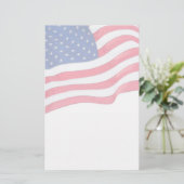 Amerikaanse vlag Patriottische schrijfbenodigdhede Briefpapier (Staand voorkant)