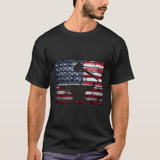 Amerikaanse vlag Patriottische smid Anvil T-shirt
