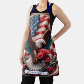 Amerikaanse Vlag Patriottische Steenarend Schort (Insitu)