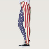 Amerikaanse vlag Patriottische sterren en Stripes Leggings (Links)