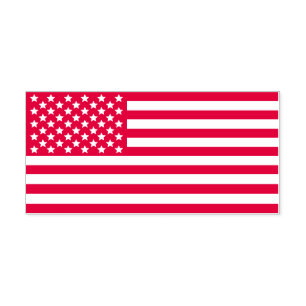 Amerikaanse vlag Patriottische sterren en Stripes Zelfinktende Stempel