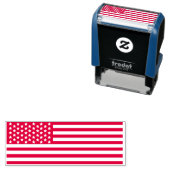 Amerikaanse vlag Patriottische sterren en Stripes  Zelfinktende Stempel (In situ)