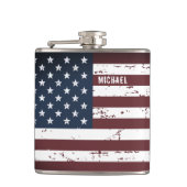 Amerikaanse vlag Patriottische stropen stripes Heupfles (Voorkant)