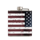 Amerikaanse vlag Patriottische stropen stripes Heupfles (Achterkant)