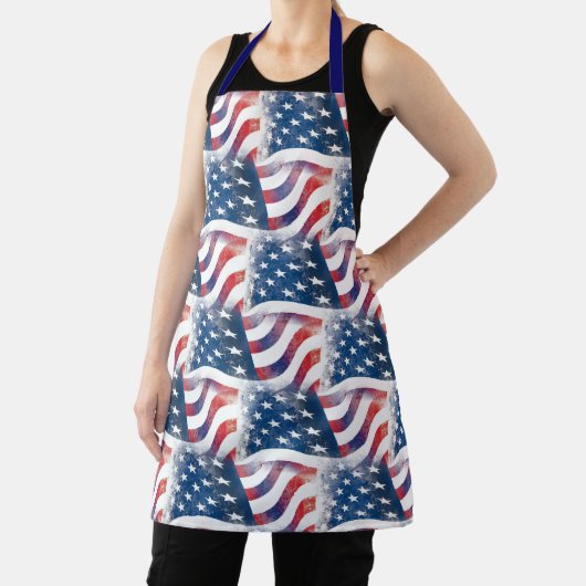 Amerikaanse vlag Patriottische USA Modern Chef Coo Schort (Insitu)