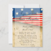  Amerikaanse vlag Patriottische Verenigde Staten b Kaart (Achterkant)