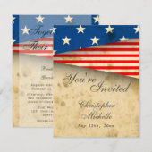  Amerikaanse vlag Patriottische Verenigde Staten b Kaart (Voorkant / Achterkant)