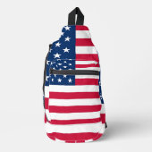 Amerikaanse vlag Patriottische Verenigde Staten Sling Bag (Voorkant)