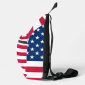 Amerikaanse vlag Patriottische Verenigde Staten Sling Bag (Rechts)