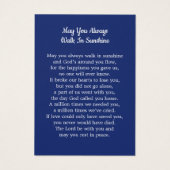 Amerikaanse vlag Patriottische veteraan Funeral Pr Visitekaartje (Achterkant)