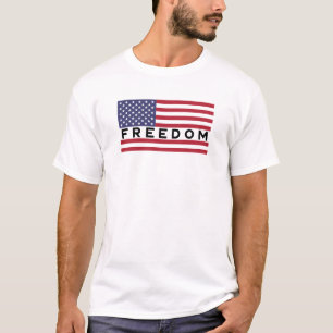 Amerikaanse vlag, patriottische vrijheid, USA Desi T-shirt