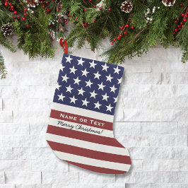 Amerikaanse vlag Patriottische Vrolijke Kerstmis Kleine Kerstsok