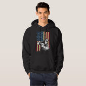Amerikaanse vlag Patriottische VS lasser cadeau Hoodie (Voorkant volledig)