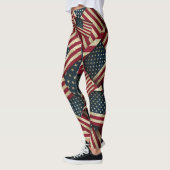 Amerikaanse vlag patroon patriottisch leggings (Links)