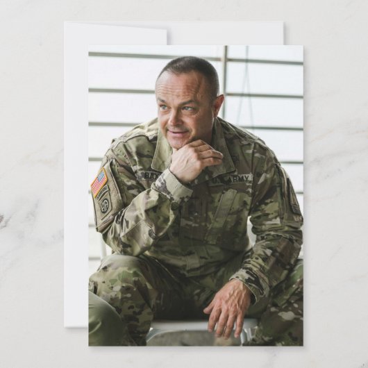 Amerikaanse vlag pensioen partij uitnodiging milit (Achterkant)