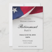 Amerikaanse Vlag Pensioenfeest Kaart (Voorkant)
